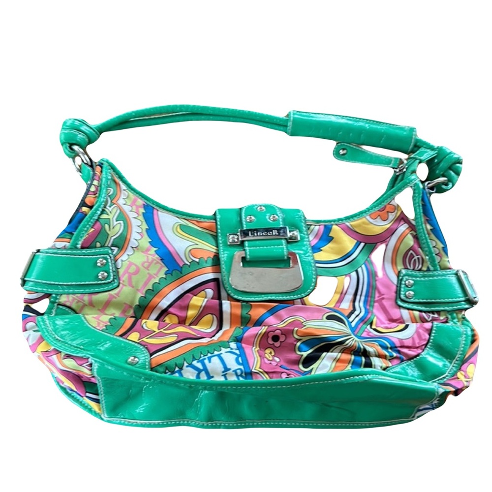 Linea R Shoulder Purse - Dloral purse, multicolor